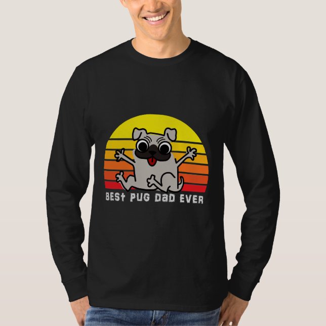 Mejor camiseta esencial de Pug Dad 845 (Anverso)