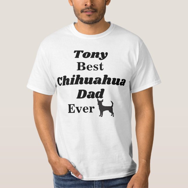 Mejor camiseta personalizada del papá de la (Anverso)