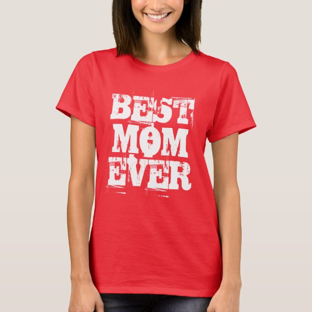 Mejor Camiseta Rustica De Mamá (Anverso)