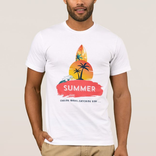 mejor camiseta vibraciones de verano persiguiendo  (Anverso)
