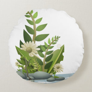 Mejor Cojín decorativo redondo (16")