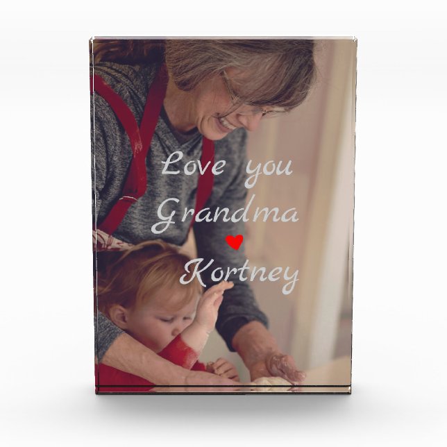 Mejor collage de fotos de la abuela que te amemos (Anverso)