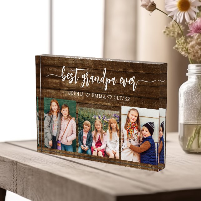 Mejor Collage de fotos de Madera Abuelo Abuelo (Subido por el creador)