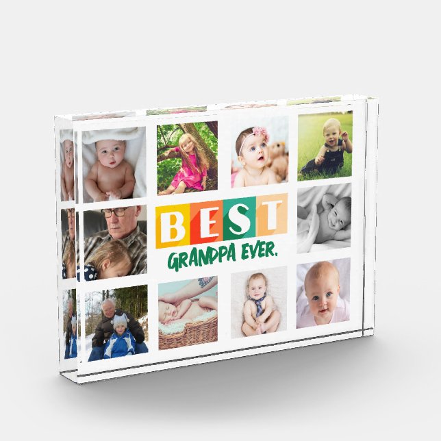 Mejor Collage de fotos GRANDPA personalizado moder (Izquierda)