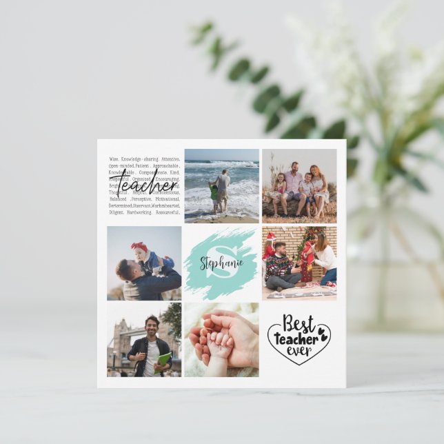 Mejor Collage de fotos personalizado de la histori (Anverso de pie)