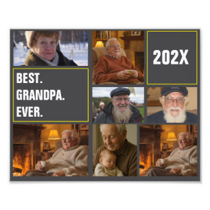 Mejor Collage de fotos y Personalizado de abuelo
