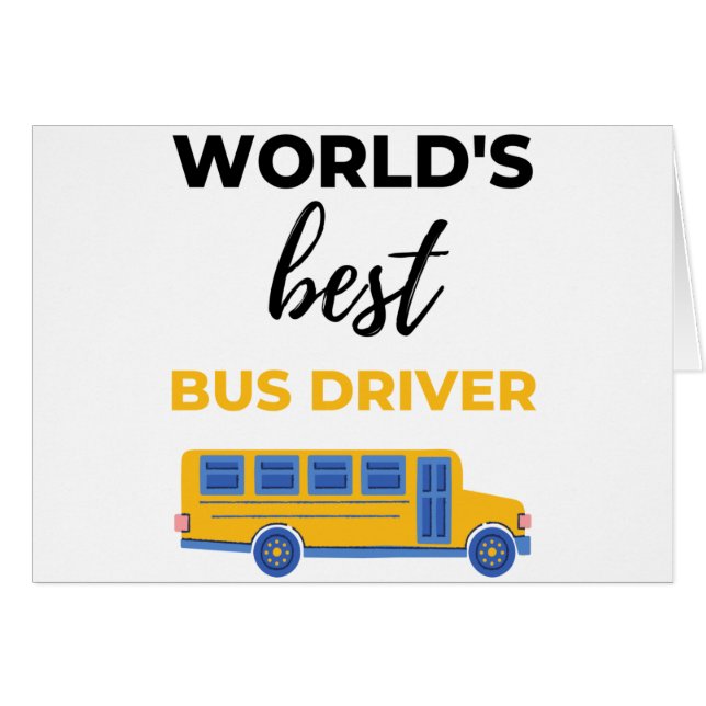Mejor Conductor de Autobuses del Mundo (Anverso (Horizontal))