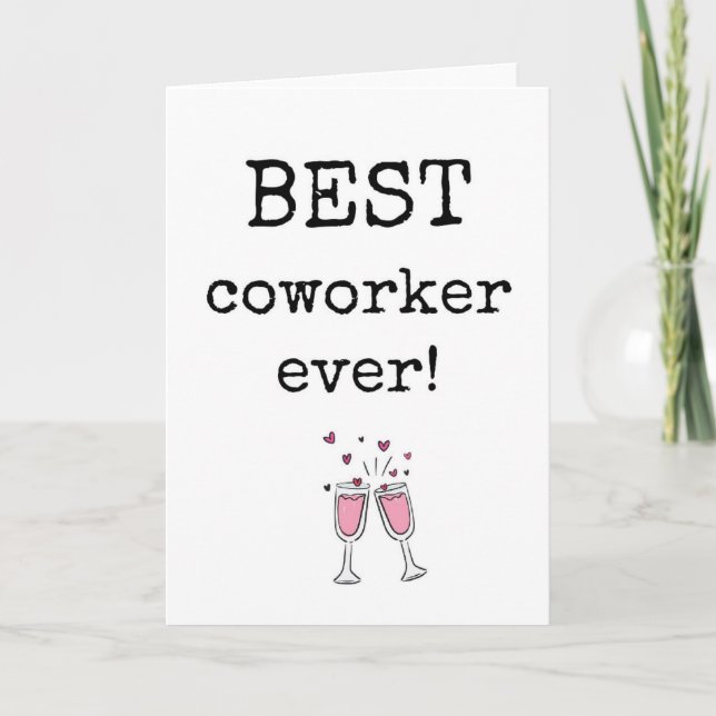 Mejor Coworker, Tarjeta de Apreciación Coworker (Anverso)