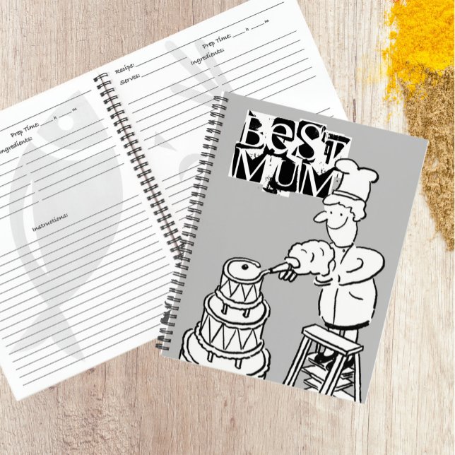 Mejor cuaderno de decoración de pasteles para mamá (Best Mum Recipe Book)