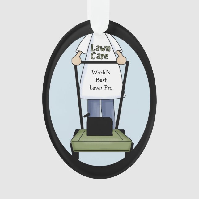 Mejor cuidado del césped con adorno acrílico (Anverso)