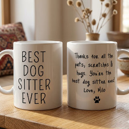 Mejor Cuidador de Perros del Mundo Taza de Café Pa