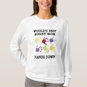 Mejor del rugbi de la mamá de los imponer camisa