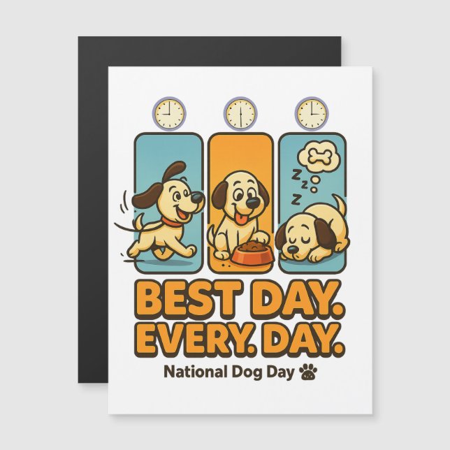Mejor Día Cada Día - Graciosa Tarjeta Magnética De (Anverso/Reverso)
