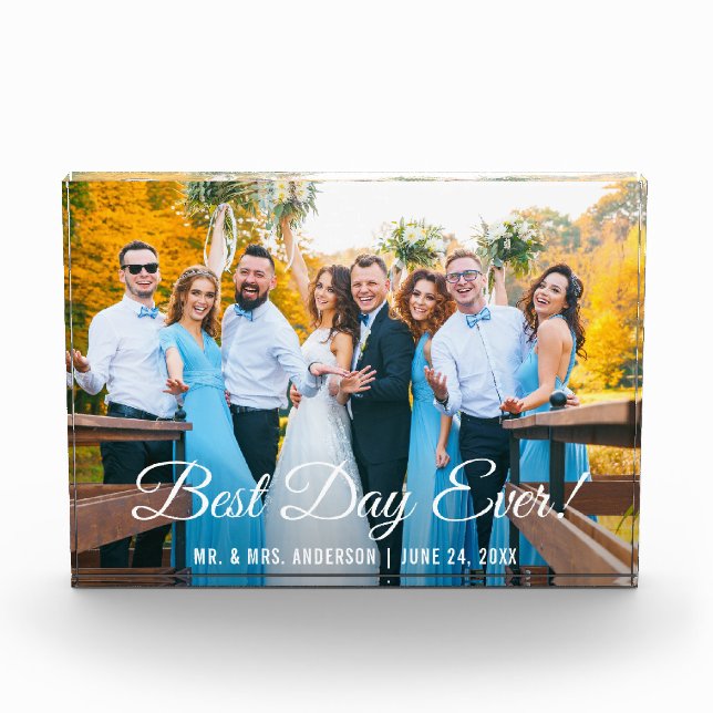 Mejor Día de Bloqueo de Fotos de Boda (Anverso)