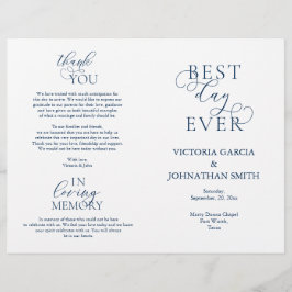 Mejor Día de la Historia, Boda Ceremonia Programas