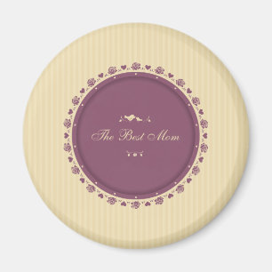 Mejor Día de la Madre Vintage Imán