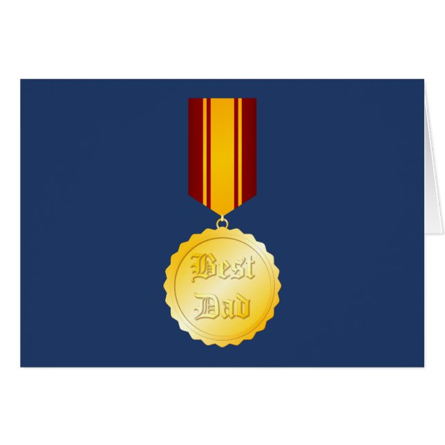Mejor Día del Padre en Brooch de Medalla de Papá (Anverso (Horizontal))