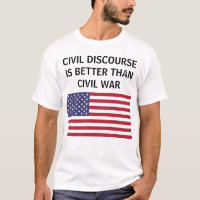 Mejor discurso civil que camiseta de la bandera de