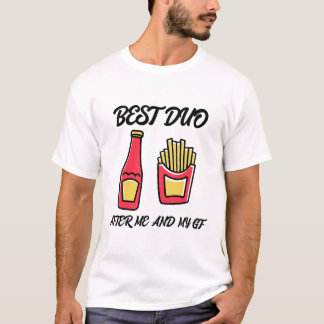 Mejor dúo después de mi novia y yo, camiseta diver