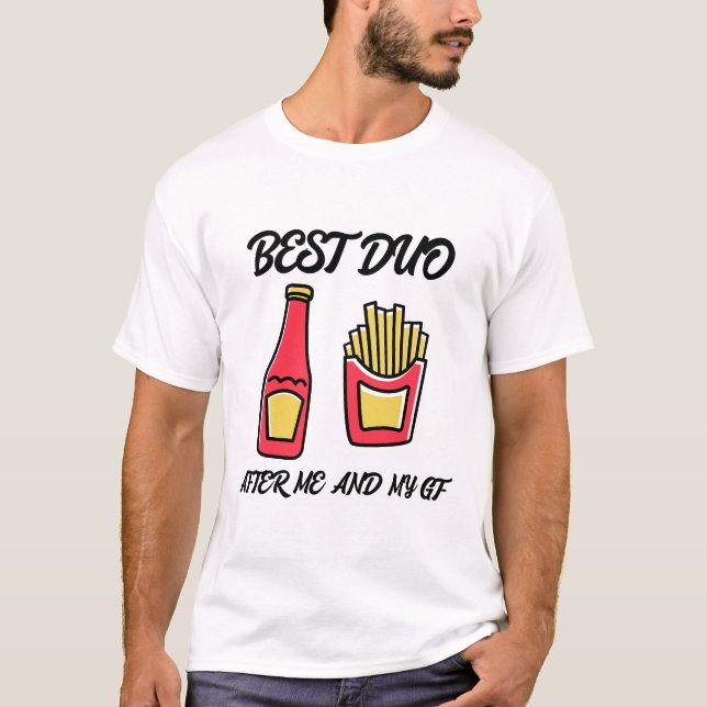 Mejor dúo después de mi novia y yo, camiseta diver (Anverso)