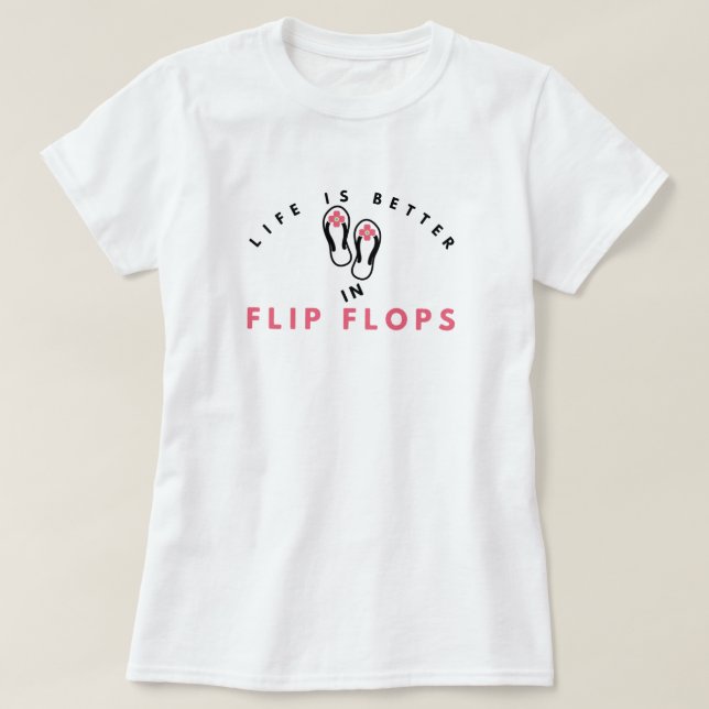 Mejor en la camiseta básica Flip Flops (Diseño del anverso)