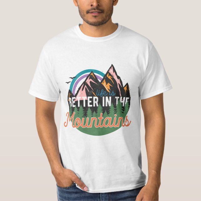 Mejor en la camiseta de la aventura de las montaña (Anverso)