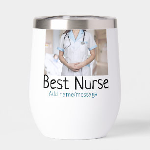Mejor enfermera añada el nombre de la foto médico