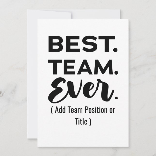 Mejor equipo de todos los tiempos, nombre personal (Anverso)