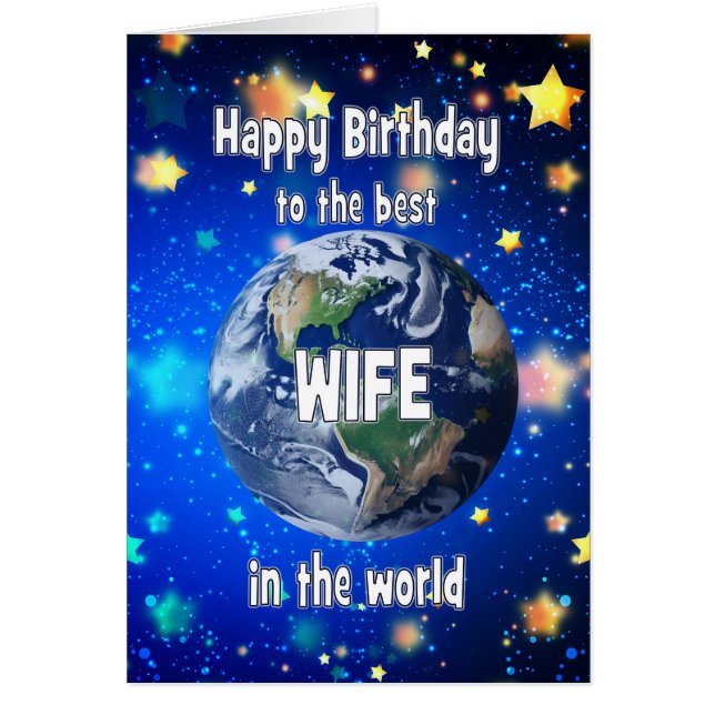 Mejor Esposa En El Cumpleaños Mundial (Frente)