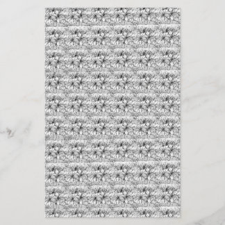 mejor flores plateadas 5,5" x 8,5" Papel volante