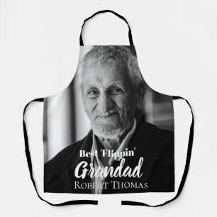 Mejor foto de 'Flippin' abuelo Delantal con nomb