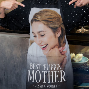 Mejor foto de 'Flippin' Madre   Delantal con nombr