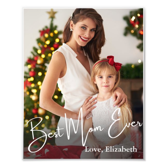 Mejor foto de mamá de Personalizado (Frente)