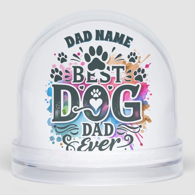 Mejor foto de perro con nombre personalizado de pa (Anverso)