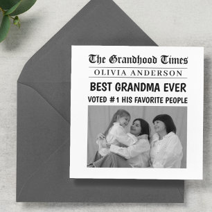 Mejor foto de titular de periódico de la abuela Pe