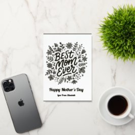 Mejor foto del Día de la Madre Floral Rosa