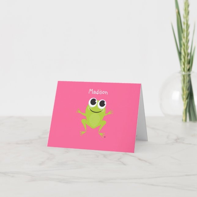 Mejor FROG de vida personalizado Notecard (Anverso)