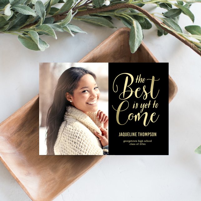 Mejor futuro EDITABLE COLOR Anuncio de graduación (Subido por el creador)