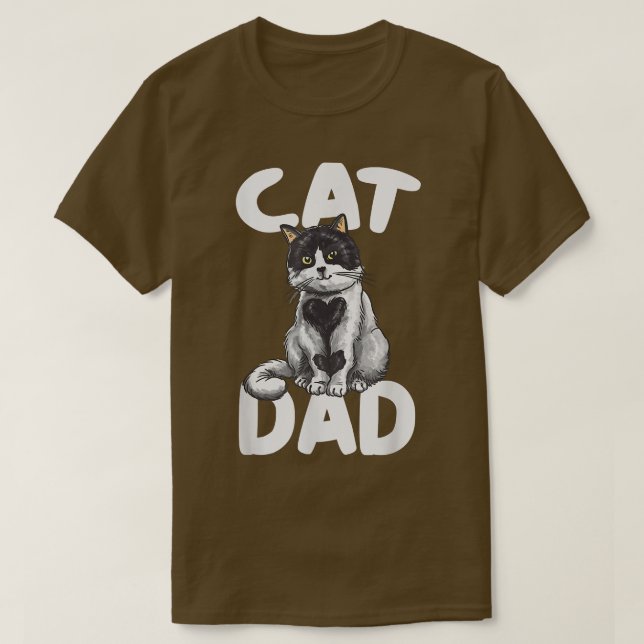 Mejor Gato Papá Camiseta Padres Día Kitty Papá Ch (Diseño del anverso)