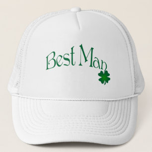 Mejor gorro de hombre verde esmeralda y blanco