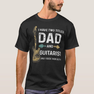 mejor guitarrista papá camisa de regalo