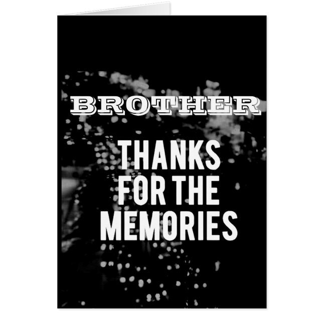 **MEJOR HERMANO DE LA HISTORIA** FELIZ CUMPLEAÑOS (Frente)