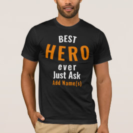 Mejor Héroe. Personalizar camiseta