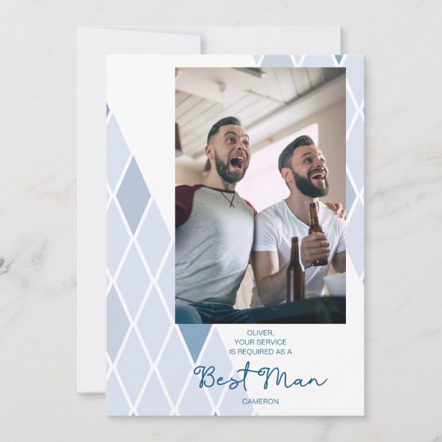 Mejor Hombre Elegante Foto Resumen Sofisticada (Anverso)