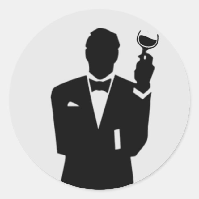 Mejor hombre o Sello para sobres invitado Groomsma (Anverso)