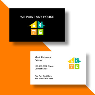 Mejor House Painter tarjetas de negocios modernas