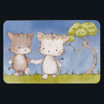 Mejor imán de amigos<br><div class="desc">Adorables gatitos caminando a través de la vida mano a mano. Perfecto para recuerdos de boda,  regalos de boda o sólo un regalo de amistad. Estas preciosas gatitas te harán el día,  son dulces y adorables.</div>