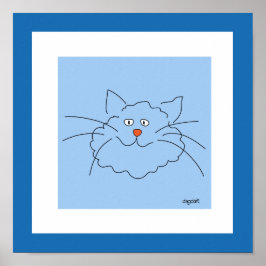 Mejor impresión de Poster de gato azul