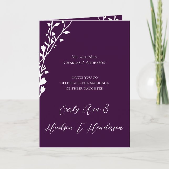 Mejor Invitación a la Boda Cristiana-Dos (Anverso)