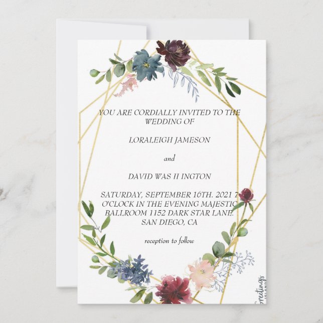 Mejor invitación de boda (Anverso)